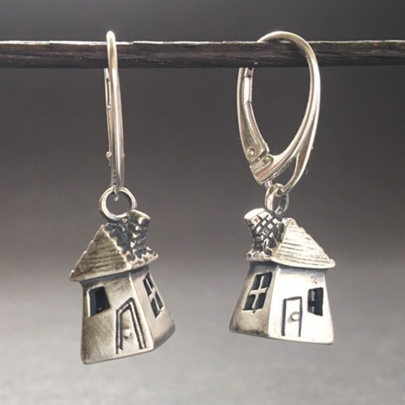 Ethnic Fashion House - Ethnic Silver Color Copper Dangle Women's