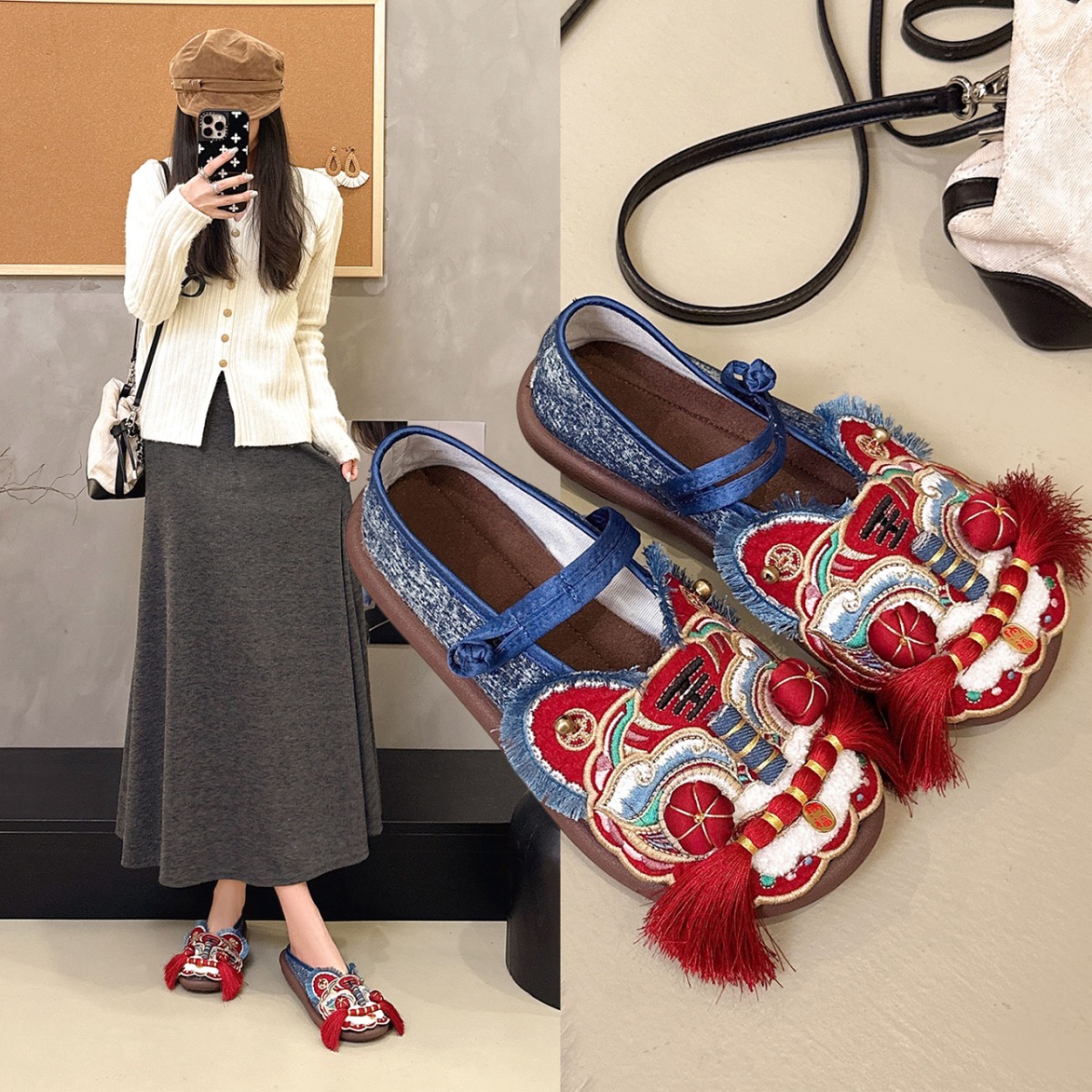 Spring/Autumn Women Retro ethn - Ethnic Fashion House recension och pris