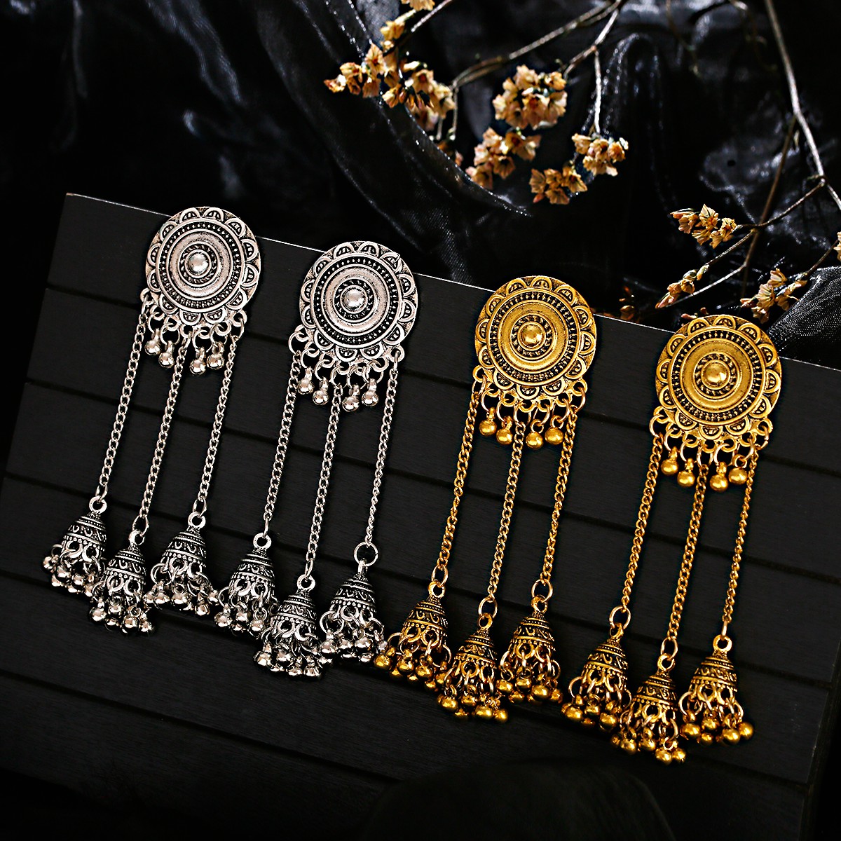 Ethnic Vintage Round Flower Lo - Ethnic Indian Fashion recension och pris