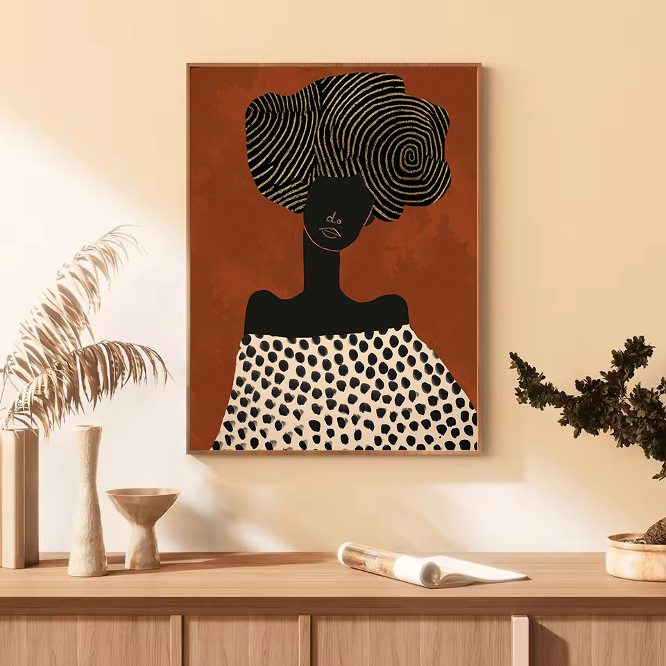 Fashion Abstract African Figur - Ethnic Contemporary Fashion recension och pris