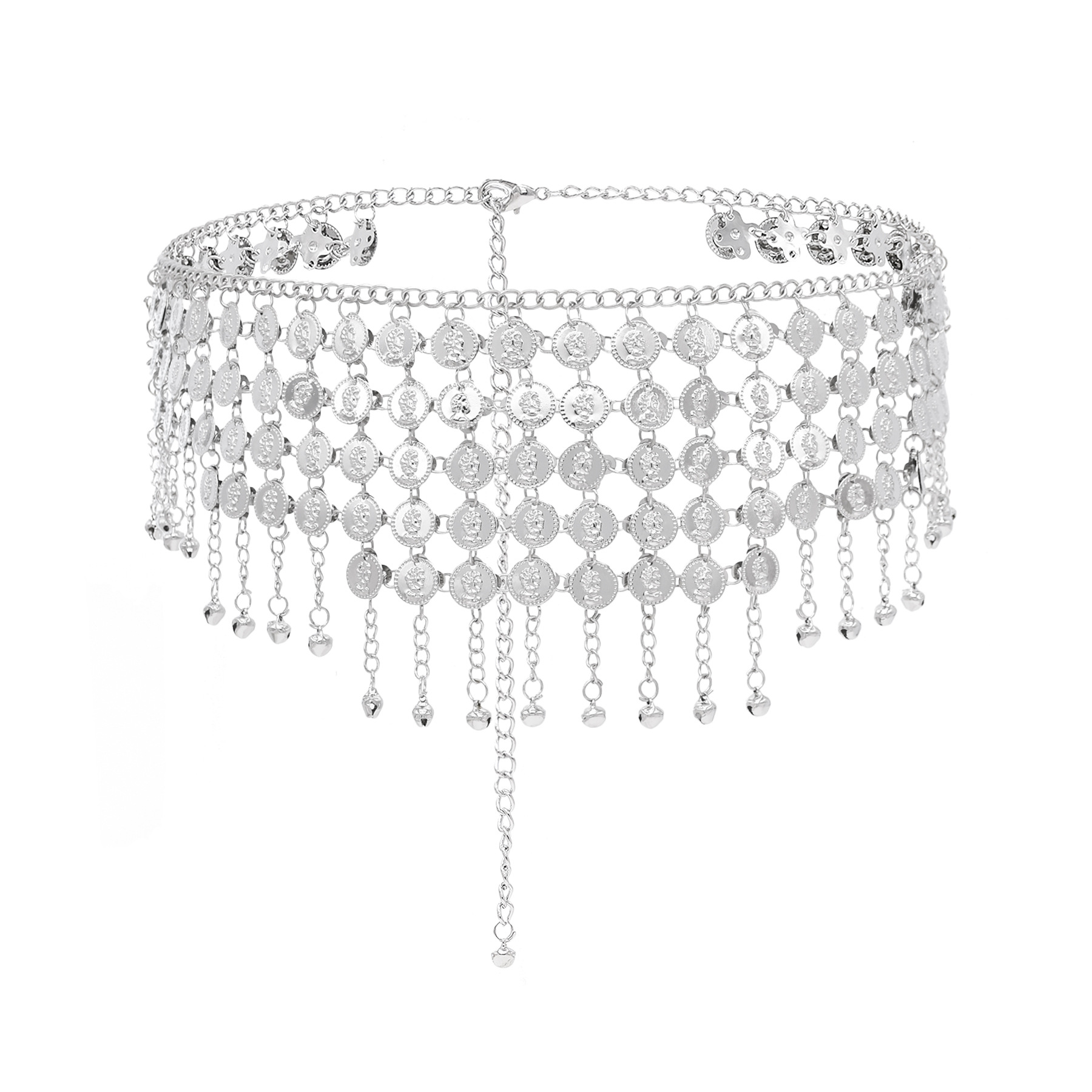 Fashion Alloy Coins Tassel Wai - Ethnic Fashion Co In recension och pris
