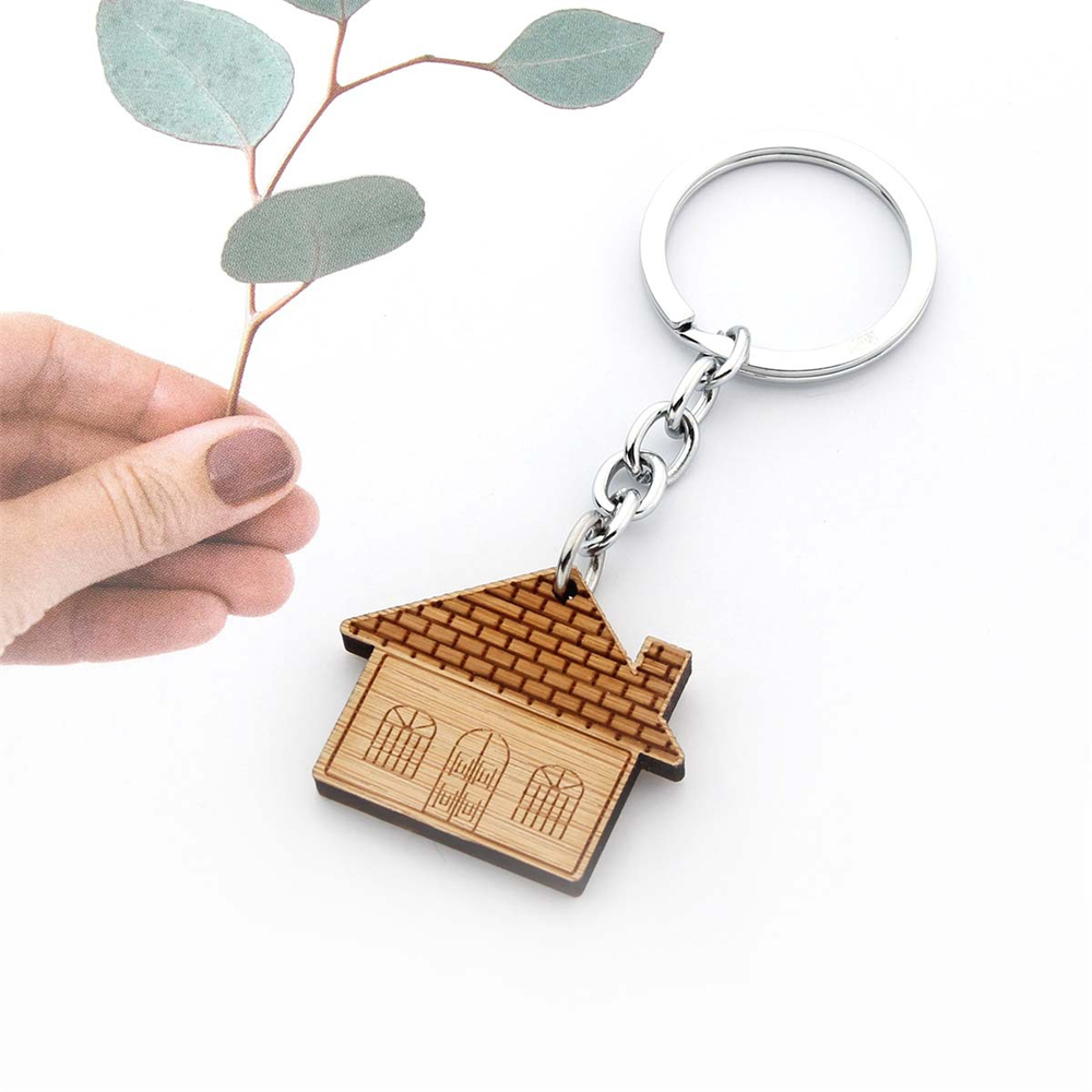 Fashion Wooden House Key Chain - Ethnic Fashion House recension och pris