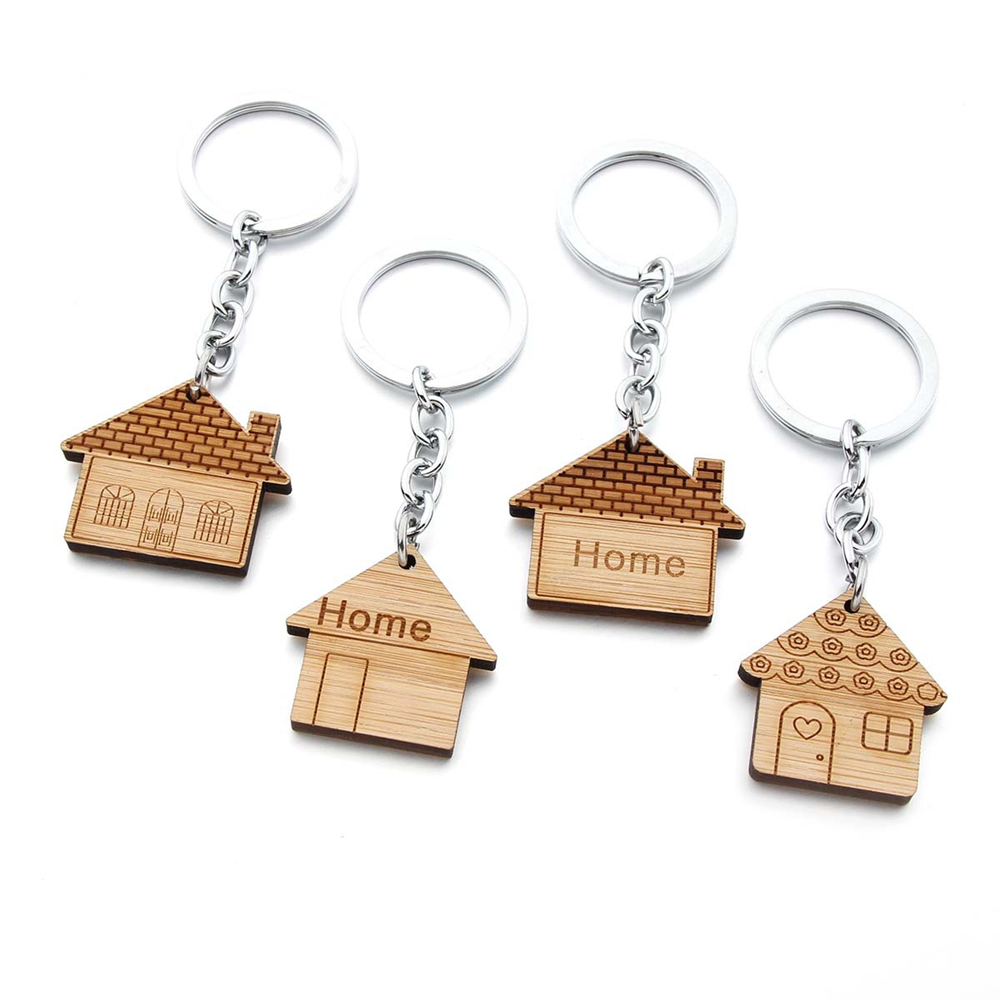 Fashion Wooden House Key Chain - Ethnic Fashion House recension och pris