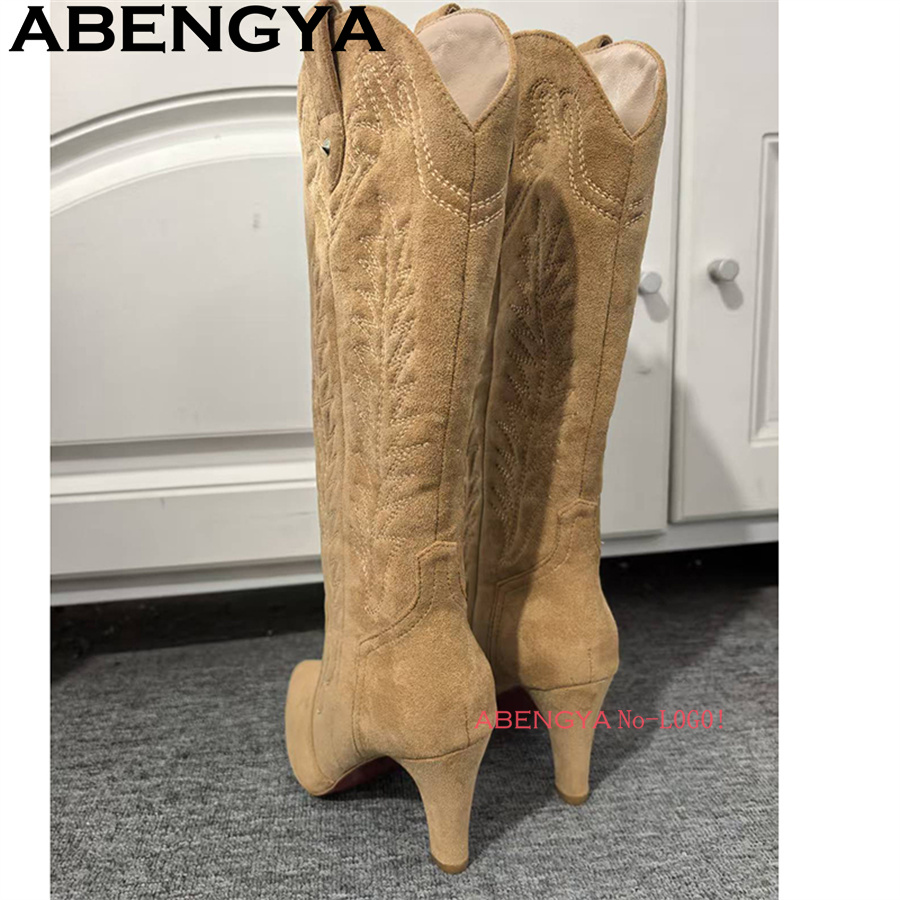 Classic Knee High Cowboy Knigh - Ethnic Fashion Week recension och pris