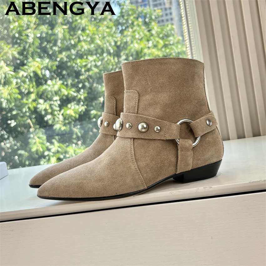 Winter Flat Ankle Boots for Wo - Ethnic Fashion Week recension och pris