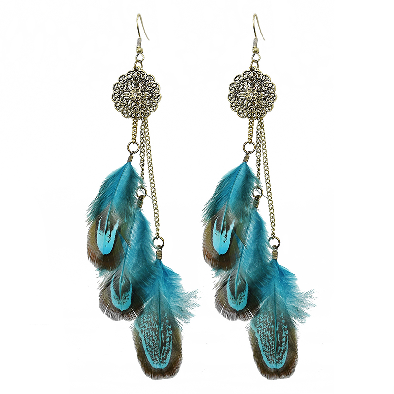 Bohemian Feather Earrings For  - Ethnic Indian Fashion recension och pris