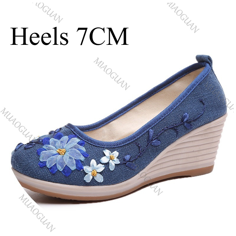 Embroidered Women Comfort Wedg - Ethnic And Fashion recension och pris