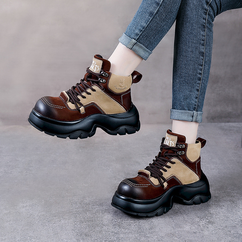 6cm Genuine Leather Wedge Fash - Ethnic And Fashion recension och pris